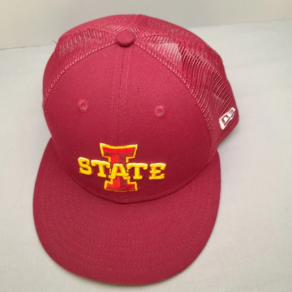 New Era Iowa State Cyclones NCAA 9FIFTY Snapback Hat Cap Cardinal Gold